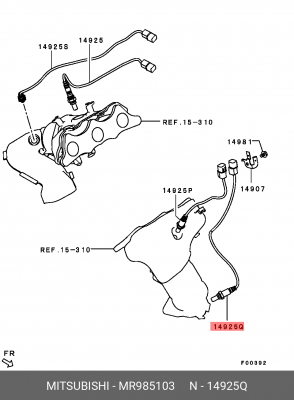Датчик кислородный (лямбда-зонд) MR985103 MITSUBISHI