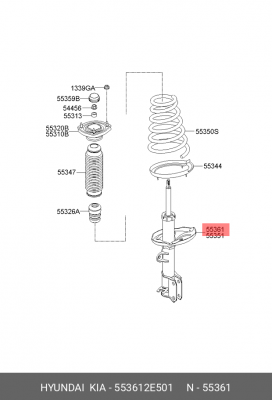 Амортизатор подвески 55361-2E501 HYUNDAI KIA