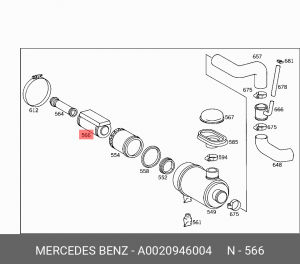 Фильтр воздушный A 002 094 60 04 MERCEDES BENZ