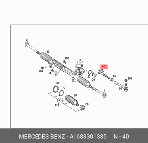 Тяга рулевая A 168 330 13 35 MERCEDES BENZ