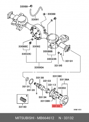 Подшипник ступицы колеса MB664612 MITSUBISHI