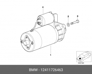Стартер 12 41 1 726 463 BMW
