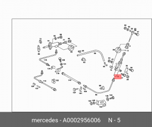 Цилиндр сцепления главный A 000 295 60 06 MERCEDES BENZ