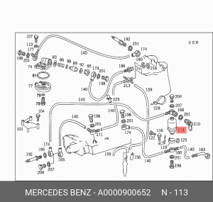 Фильтр топливный A 000 090 06 52 MERCEDES BENZ