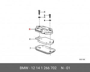 Блок управления электронный 12 14 1 266 702 BMW