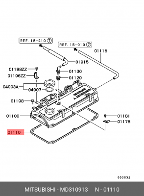 Прокладка крышки распредвала MD310913 MITSUBISHI
