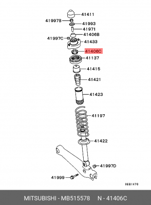 Сайлентблок - втулка рессоры MB515578 MITSUBISHI