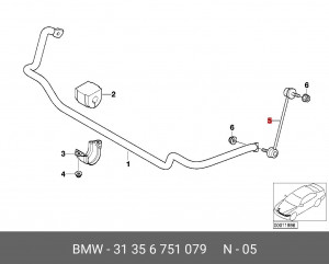 Стойка стабилизатора 31 35 6 751 079 BMW