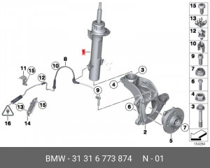 Амортизатор подвески 31 31 6 773 874 BMW