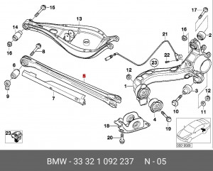 Рычаг подвески 33 32 1 092 237 BMW