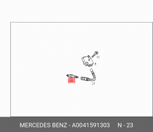 Свеча зажигания A0041591303 MERCEDES BENZ