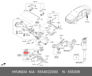 Стойка стабилизатора 555402Z000 HYUNDAI KIA