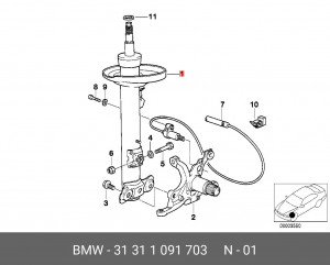 Амортизатор подвески 31 31 1 091 703 BMW