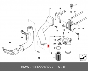 Фильтр топливный 13 32 2 248 277 BMW