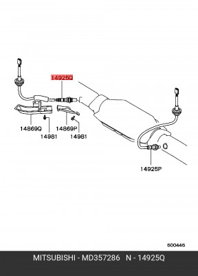 Датчик кислородный (лямбда-зонд) MD357286 MITSUBISHI