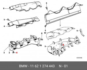 Гайка 11 62 1 274 443 BMW