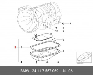 Фильтр масляный АКПП 24 11 7 557 069 BMW