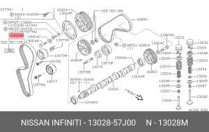 Деталь 13028-57J00 NISSAN