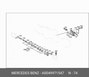 Сальник A 004 997 15 47 MERCEDES BENZ
