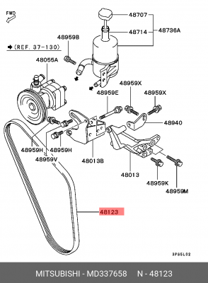 Ремень приводной MD337658 MITSUBISHI