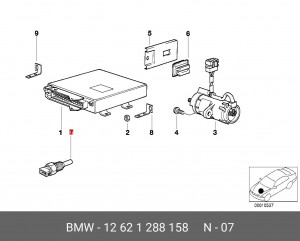 Датчик температуры охлаждающей жидкости 12 62 1 288 158 BMW