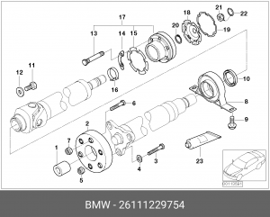 Муфта карданного вала 26 11 1 229 754 BMW