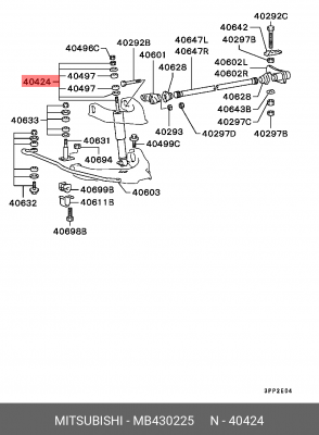 Амортизатор подвески MB430225 MITSUBISHI