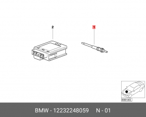 Свеча накаливания 12 23 2 248 059 BMW
