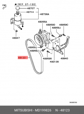 Ремень приводной MD199826 MITSUBISHI