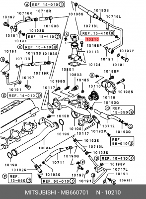 Пробка радиатора MB660701 MITSUBISHI