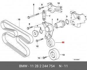 Ролик ремня ГРМ 11 28 2 244 754 BMW