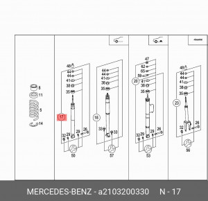 Амортизатор подвески A2103200330 MERCEDES BENZ