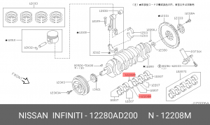 Деталь 12280-AD200 NISSAN