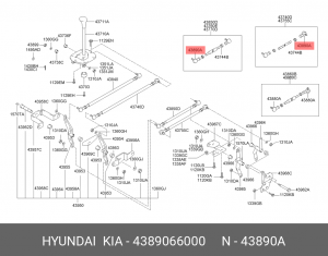 Опора шаровая подвески 4389066000 HYUNDAI KIA