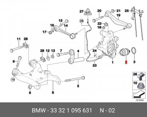 Сайлентблок 33 32 1 095 631 BMW