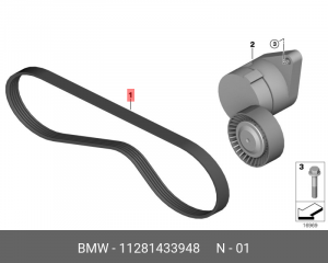 Ремень приводной 11 28 1 433 948 BMW