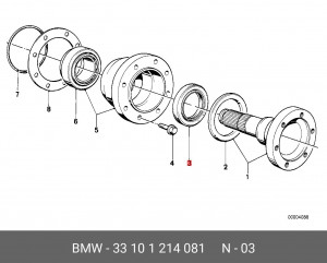 Сальник 33 10 1 214 081 BMW