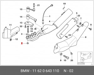 Гайка 11 62 0 643 110 BMW