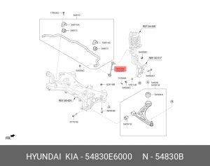 Стойка стабилизатора 54830E6000 HYUNDAI KIA