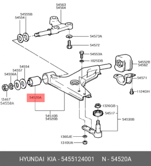 Сайлентблок 5455124001 HYUNDAI KIA