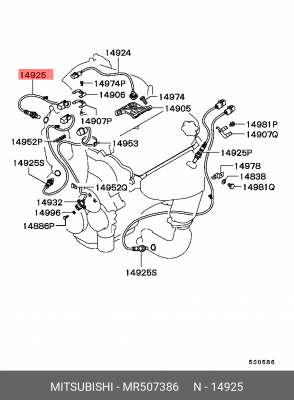 Датчик кислородный (лямбда-зонд) MR507386 MITSUBISHI
