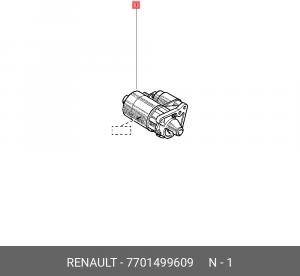 Стартер 7701499609 RENAULT