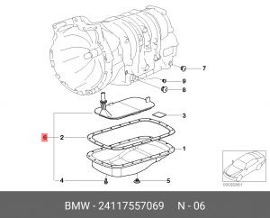 Фильтр масляный АКПП 24 11 7 557 069 BMW
