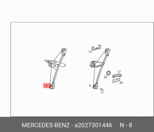 Стеклоподъемник A2027301446 MERCEDES BENZ