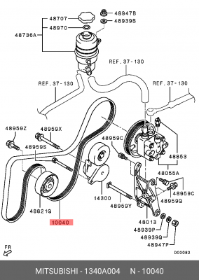 Ремень приводной 1340A004 MITSUBISHI