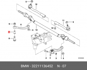 Втулка маятникого рычага 32 21 1 136 452 BMW