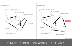 Ремень приводной 11920-0E000 NISSAN
