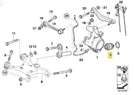 Сайлентблок 33 32 1 095 631 BMW