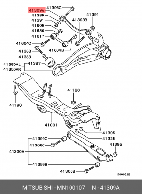 Рычаг подвески MN100107 MITSUBISHI