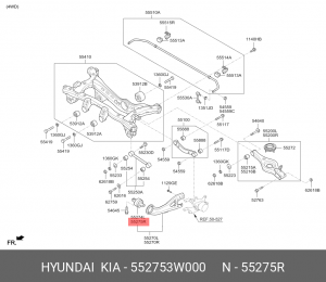 Сайлентблок 55275-3W000 HYUNDAI KIA